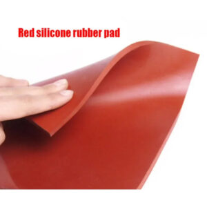 200x200mm thickness 5 8 10 mm red silicone rubber sheet plate washing machine cushion air conditioner chair bed machine feet pad