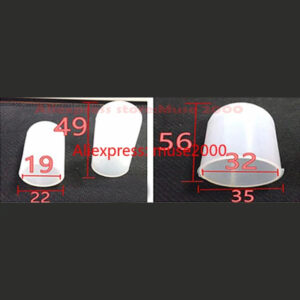 1-7.5mm Inner dia silica rubber tube cap cover silicone high temperature resistance plastic coating plating protector sleeve end