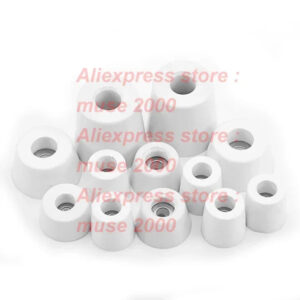27 30 35 40 45 50 mm White Rubber feet pads Machine Conical Case pads Audio noise proof buffer furniture cone bumper cushion
