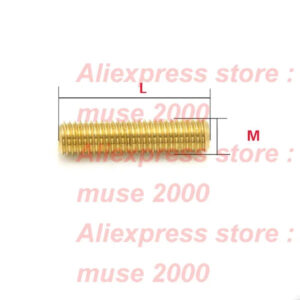 M6 M8 M10 M12 M16 full thread BRASS rod pontil Length 100mm copper pole screw bolt bar 3D printer light hanger LIGHT hanging