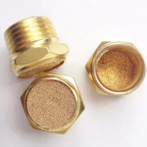 M5 1/8 1/4 3/8 1/2 3/4 1 inch Throttle down muffler filter Flat end copper Pneumatic Electromagnetic valve noise elimination