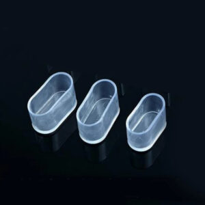 15x30 16x34 20x40mm Clear PVC plastic cap cover elliptical wood chair tube outer ends tube outer cap cover pad feet wood chair