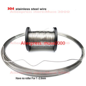 flexiable hardness 0.1 0.2 0.3 0.4 0.5 0.6 0.8 1 1.2 1.5 1.8 2mm welding line wire rope 304 steel line single line wire rope