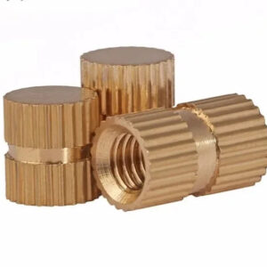 M3 M4 B type closed end Nut brass pre embeded injection copper nut bolt screw set connector single hole non through knurled