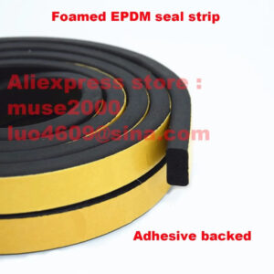 Adhesive rubber sealing strip EPDM Oblong 2 3 5 10X10 15 20 25 30 40 50mm Electrical wire cable power Distribution Box Cabinet