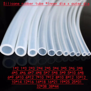 Silicone rubber tube 6x8 6x9 6x10 6x12 7x10 7x12 8x10 8x12 10x12 10x14 12x16 14x18mm transparent clear pipe silica hose plumbing