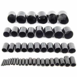 2.5mm inner Dia PVC p;astic vinyl cap tube insert end plastic tube thread pin tip protector cover cap steel wire end tube pad