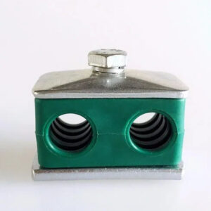 2  Hole Hydraulic Pipe Clamp 6-42mm, PP Plastic for Ship Oil Tubes, Liquid & Gas Lab Tube Clamp, DIN 3015 Standard