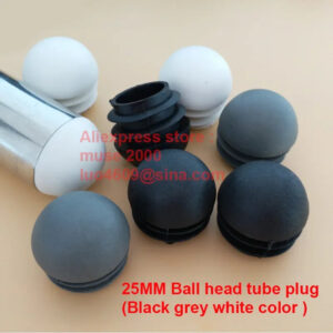 OD12 14 16 19 22 25 28 32 38 45 50 mm Ball head round plastic plug ends,blanking tube circular insert ends chair leg pad cover
