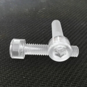 M3 M4 M5 M6 M8 M10 Inner hex bolt clear screw transparent cup head bolt chemical resistant isulation fastener metric nut set