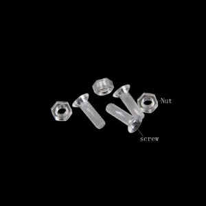 M3 M4 clear plastic screw bolt nut grommet countersunk drive head LED Lighting insulation round head Philip drive fastener light