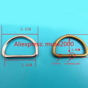 Weaving tape buckle steel metal D shape  belt anchor clip fastener Adjusting Shoulder straps buckle bag clothing accessories