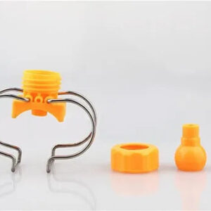 For 3/4 1 1.2 1.5 inch pipe Solid cone Flat fan water plastic nozzle Ball direction adjustable double steel clip clamp tube