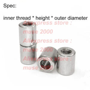 M5 M6 M8 Column heighten nut outer round dia lengthen heigher DY 304 stainless steel screw bolt connector threaded pole rod