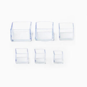 20 25 30 35 38 40 50 60 80 mm Clear  PVC plastic cap cover square wood chair tube outer ends dust proof scratch proof  tube feet