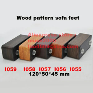 45mm 120X50 height sofa pad feet wood pattern steel wall ABS body plastic furniture floor bed standoff feet triangle and oblong