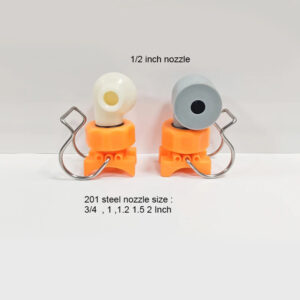 hollow cone nozzle clamp tube install base holder adjustable direction tube dia 3/4 1 1.2 1.5 2 inch ABS plastic nozzle