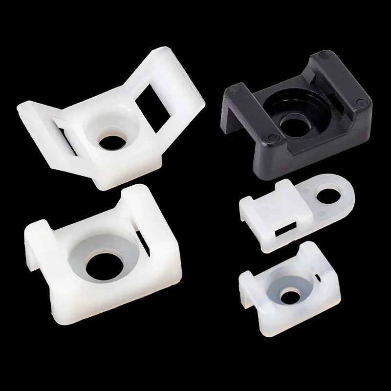 HC CCM Cable tie fix seat #Screw fix seat saddle base nylon wire clip basement cable tie fix seat,WIRE Zip mount screw fastening