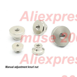 M2 M2.5 M3 M4 M5 M6 manual adjustment knurled steel thicken nut straight knurling Large head Thumb nut round flange high base