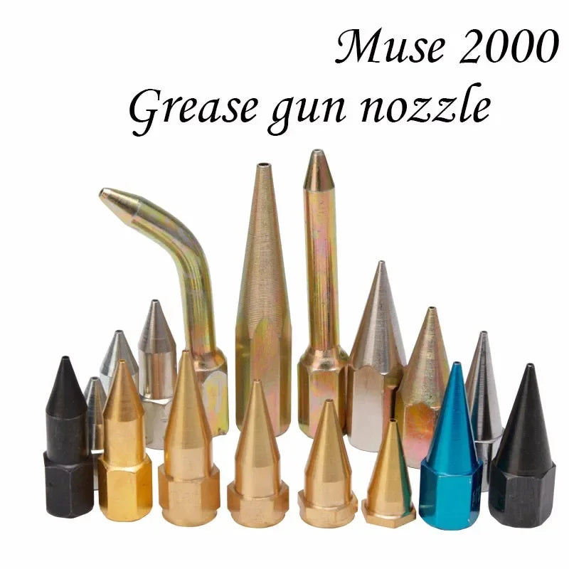 Grease syringe gun squirt nozzle 1/8 thread female copper brass nozzle carbon steel thicken indutry - Image 4