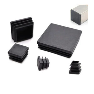 45,50,60,70,75,80,100mm Versatile Square Leg Caps, 45-100mm, Blanking Tube End Inserts, Suitable for Table Feet, Pipe Poles
