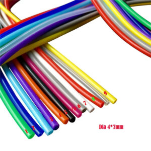 4x7 Black white pink orange blue green yellow purple Silicone rubber tube inner x outer dia pipe Hose plumbing fish tank water