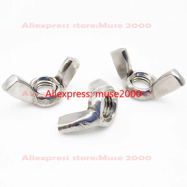 201 steel wing nut M3 M4 M5 M6 M8 M10 M12 handle nut ship rope cord base nut bolt screw nut