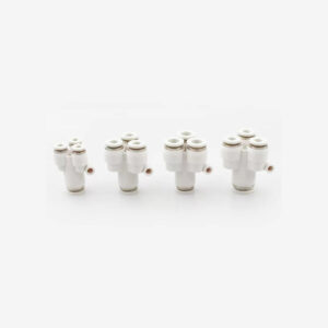 PRY-4 6 8 10 12 mm 4-Way Y shape Pneumatic Air Hose Quick Connectors - Fast Plug Fittings PU/nylon tube Multi-Port Serial Tubing