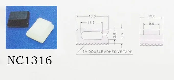 Wire clip Adhesive backing mount cable clamp mount Car computer electronic equipment wire distribution collection - Image 6