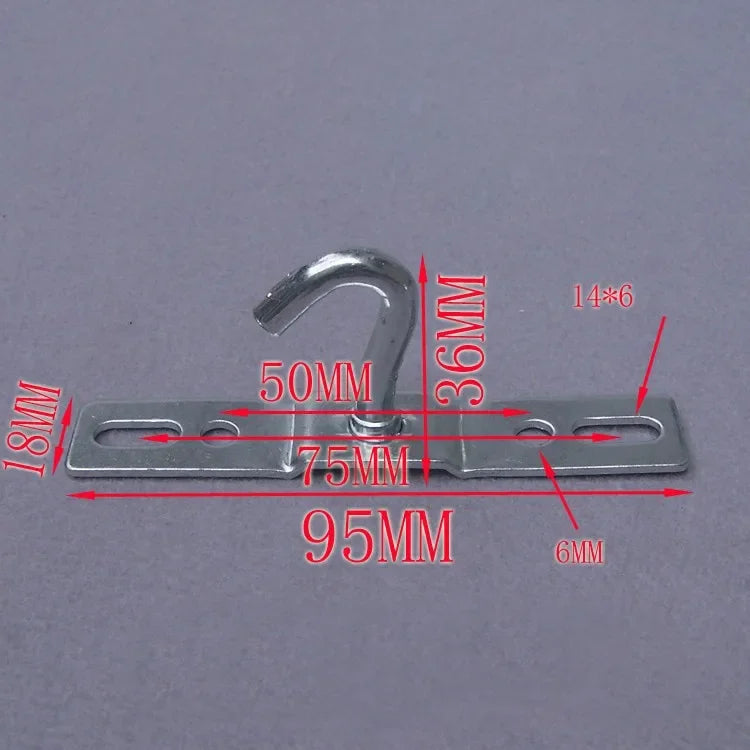 Ceiling light hooker hanger hanging plate Length 75 80 95 mm screw fasten wall anchor plate washer - Image 4