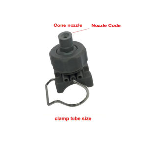 3/4 1 1.2 1.5 2 inch clamp tube cone spray nozzle grey round  covering area auto car washing