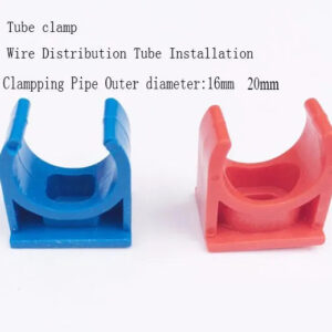 Series#Electrical wire distribution tube clamp,OD 16/ 20MM Cable protecting tube,color tube clip clamping PVC pipe U Shape clamp