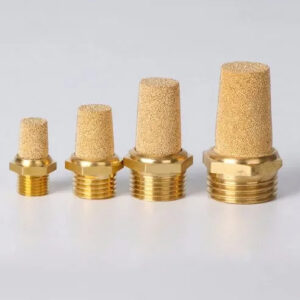 Pneumatic copper filter Long ends M5 1/8 1/4 3/8 1/2 3/4 1 inch Throttle down muffler Electromagnetic valve noise elimination