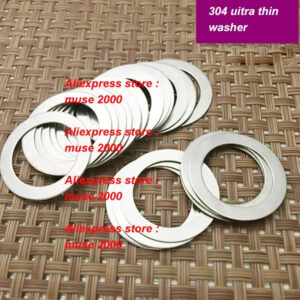 Ultra thin 304 steel flat washer M6x 8 9 10 12 16mm thinkness 0.1 0.2 0.3 0.5 1mm Gap Adjustment steel ring bolt nut spacer