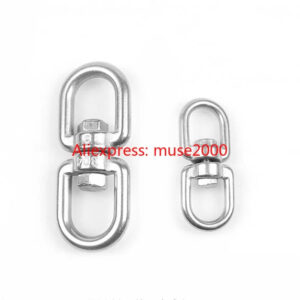 304 roaable ring hooker M4 M5 M6M8 M10M12M14M16M20 hanger locker connecting 8 shape Pet rope steel winding proof chain buckle