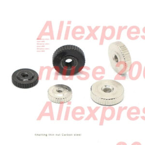 M2 M2.5 M3 M4 M5 M6 knurled steel thin nut straight knurling lat Large head Thumb nut round flange Handle Toolless Computer