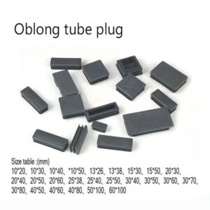 10x15 20 30 40 50; 13x26 38 15x25 30 40 50 60; 20x30 40 50 60 80;25x38 40 50 75 oblong tube insert ends, plastic plug rectangle