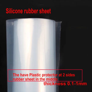 1000x1000mm x T 0.8 white silicone rubber sheet pad Silicone rubber film thin board hot resistance insulation film pad gasket