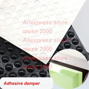 6*2 mm dia round adhesive particle dot door buffer clear black arc ball surface Cabinet  Damper Pads Cushion Glass