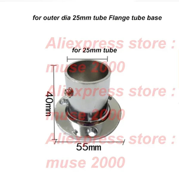 25mm steel pipe plug holder clothes shelf holder base ends roller hanging pole furniture hanger tee joint connector lean pipe - Image 6