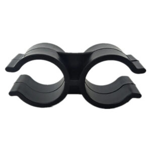 For 25 mm tube clamp UPVC guardrail barrier 2 way  tube clip plastic holder base spacer clamping PVC pipe U Shape clamp