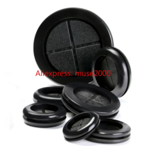 ECO rubber grommet Drilling hole 8 10 12 16 20 22 25 27 30mm dust proof 2 sides clip round ring wire cable protector