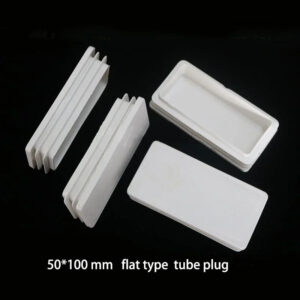 Flat tube plug 50*100mm oblong rectangle white Tube Plug furniture feet tube insert end,pole plastic cap desk leg end cover
