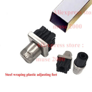 Kitchen shelf 30 32 38 50 51 63 round square steel wraped square feet plastic chair table blank tube insert end floor screw on