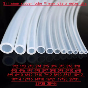 Silicone rubber tube 1x2 1x3 2x3 2x4 2x5 3x4 3x5 3x6 3x8 mm transparent clear pipe Hose plumbing soft flexiable no smell tube