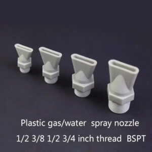 Flat fan spray nozzle plastic water gas spraying 1/2 3/8 1/2 3/4 inch BSPT pump out jetting washing cleaning