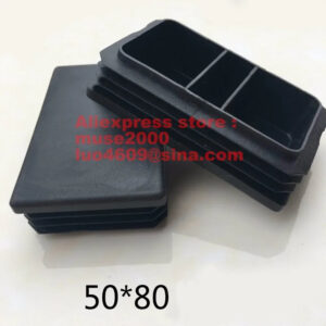 50 x 70 50 x 80 mm tube insert plastic tube plug pipe end pad cover cap ending rectangle oblong furniture pole outdoor indoor