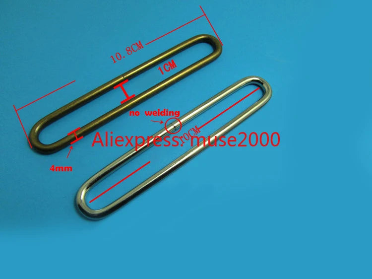 Weaving tape buckle metal steel ring oblong elliptical shape belt anchor clip fastener Adjusting Shoulder straps buckle bag - Image 2