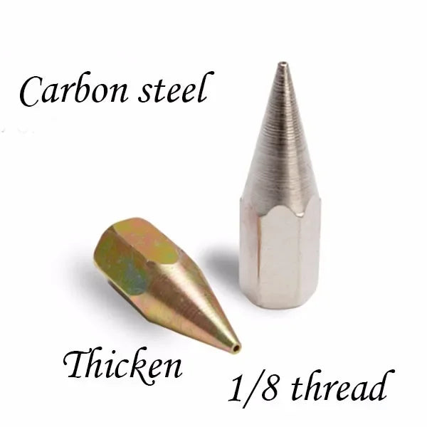 Grease syringe gun squirt nozzle 1/8 thread female copper brass nozzle carbon steel thicken indutry