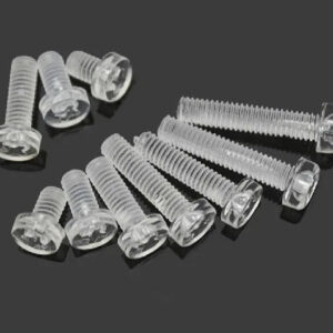 M3 M4 M5 M6 bolt Transparent PC Plastic screw bolt Home Light isolation screw clear DIY PC Acrylic bolt nut LED install fastener
